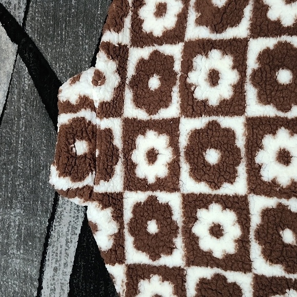 PACSUN CUSTOM PATTERN FULL-ZIP SHERPA JACKET - Picture 11 of 14
